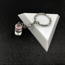 Load image into Gallery viewer, 2019 New Women/Men's Fashion Handmade Resin Mineral water bottles Wine Bottle Key Chains Key Rings Alloy Charms Gifts  Wholesale