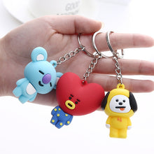 Load image into Gallery viewer, Kpop bts-bangtan boys "Suga" "TATA" etc Personalized Cute Cartoon Keychain Bags Chain For Women Boys Girls Bangtan Accessories
