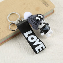 Load image into Gallery viewer, Vicney New Arrival Cute Teddy Bear Key Chain'THIS IS NOT A KOSCHINO TOY'Bear KeyChain Animal Pattern Key Holder For Girl Friend