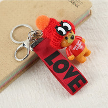 Load image into Gallery viewer, Vicney New Arrival Cute Teddy Bear Key Chain'THIS IS NOT A KOSCHINO TOY'Bear KeyChain Animal Pattern Key Holder For Girl Friend